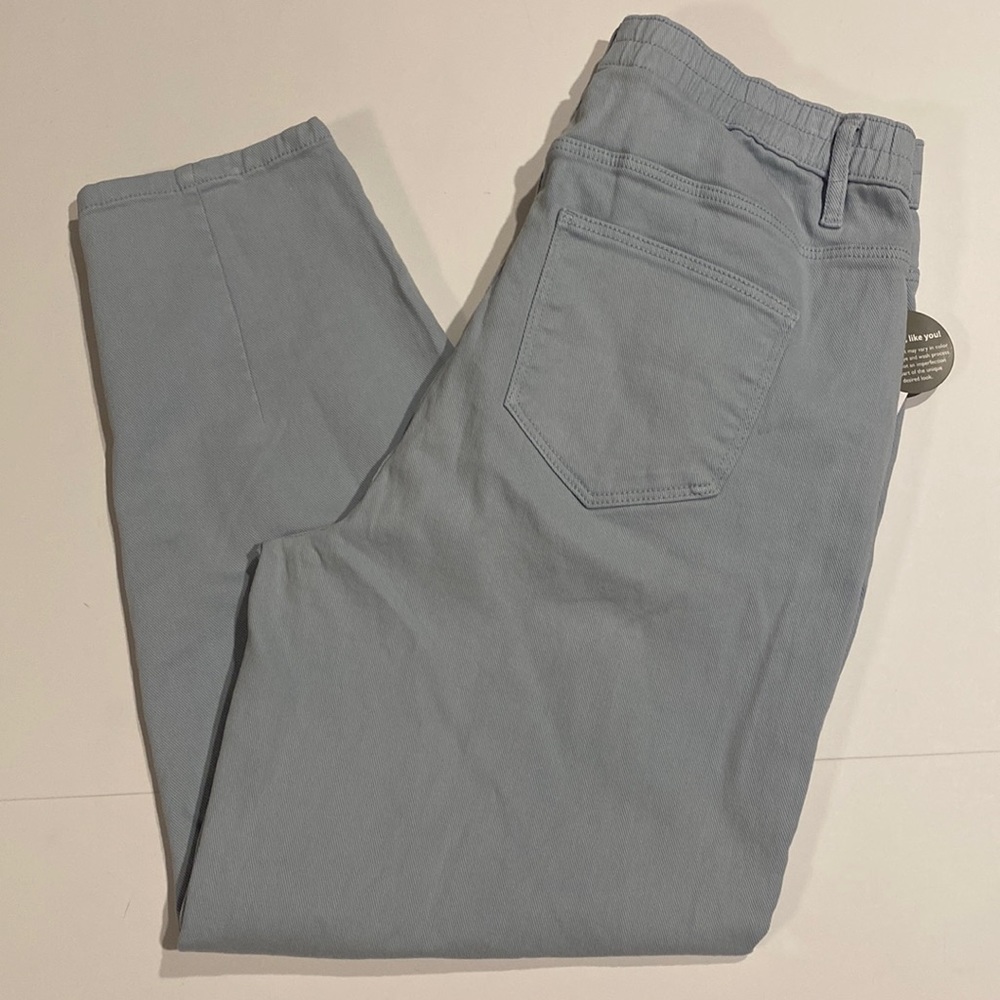 Ophelia Roe Large Denim Jean Tapered Pants New D30e